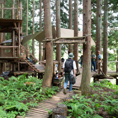 野沢温泉村の森・里山で仲間と過ごす自給自足ステイ。アグリツーリズムxチームビルディング研修。